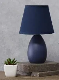 LT2009 Mini Oval Ceramic Globe Table Lamp Blue