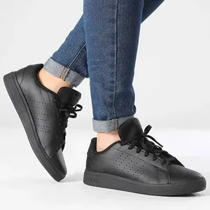 Adidas Advantage K Black Shoes Size 3 Youth