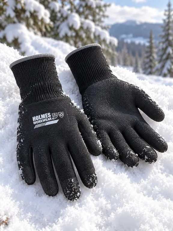 Holmes Winter Work Gloves, Medium, 5 Pairs