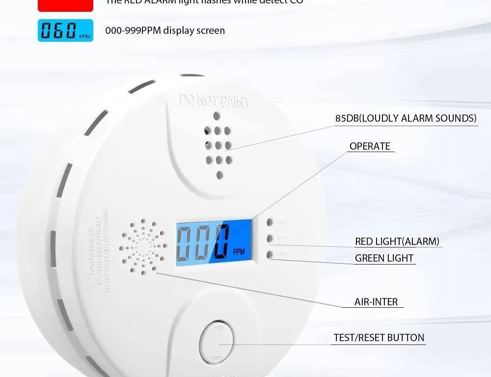 Carbon Monoxide Alarm C20A Digital Display