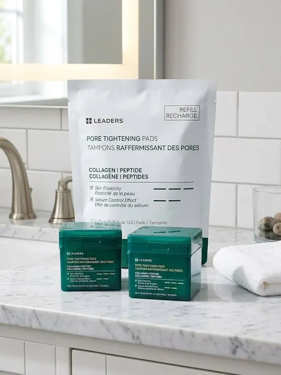 Leaders Pore Tightening Pads Set, Collagen Peptide