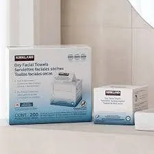 Kirkland Dry Facial Towels 200ct Made in Korea