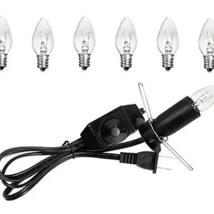 Salt Lamp Cord With Bulbs Replacement Kit