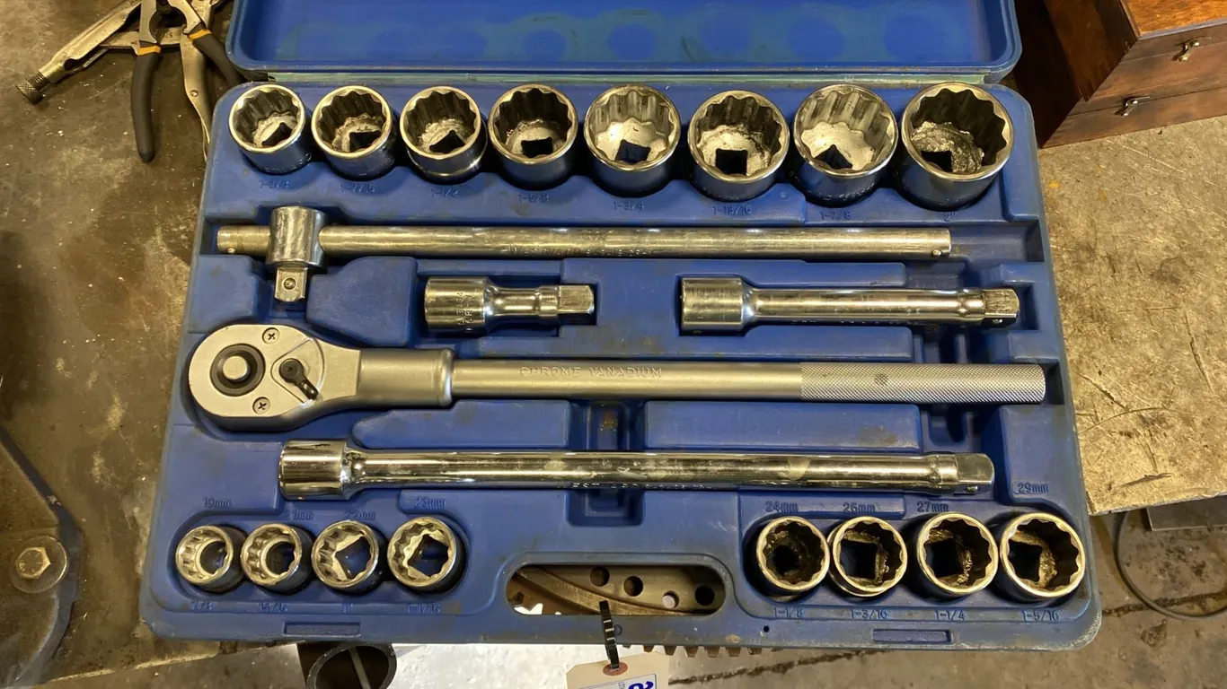 WESTWARD 3/4" DRIVE SET. 7/8"-2"