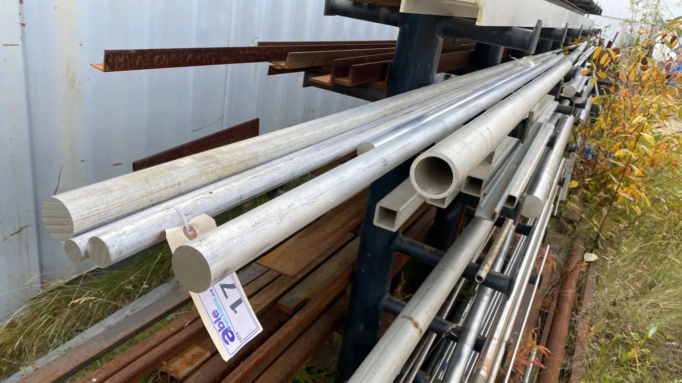 ALUMINUM ROUND STOCK. 1/2", 3/4", 1", 1 1/4", 1 1/2", 2", 3". LENGTHS UP TO 12'