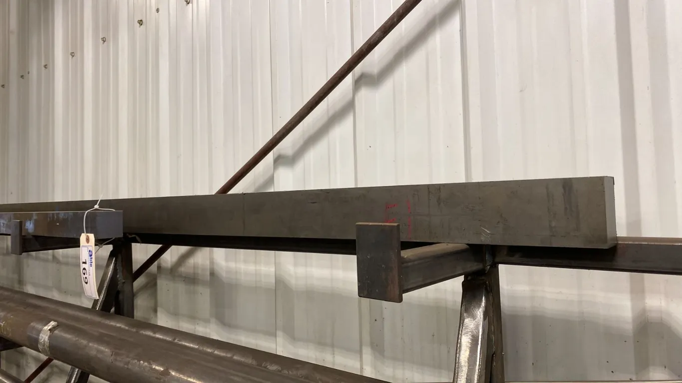 COLD ROLLED STEEL 2" SQUARE X 6' LONG AND 3" X 2" SQUARE 8.5' LONG