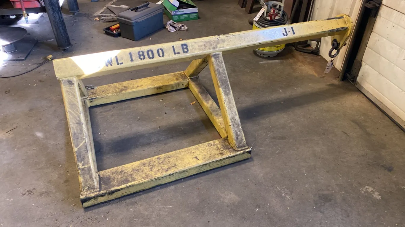 FORK LIFT BOOM. 73" OVERALL. HAS BEEN INSPECTED. RATED AT 1800 LBS
