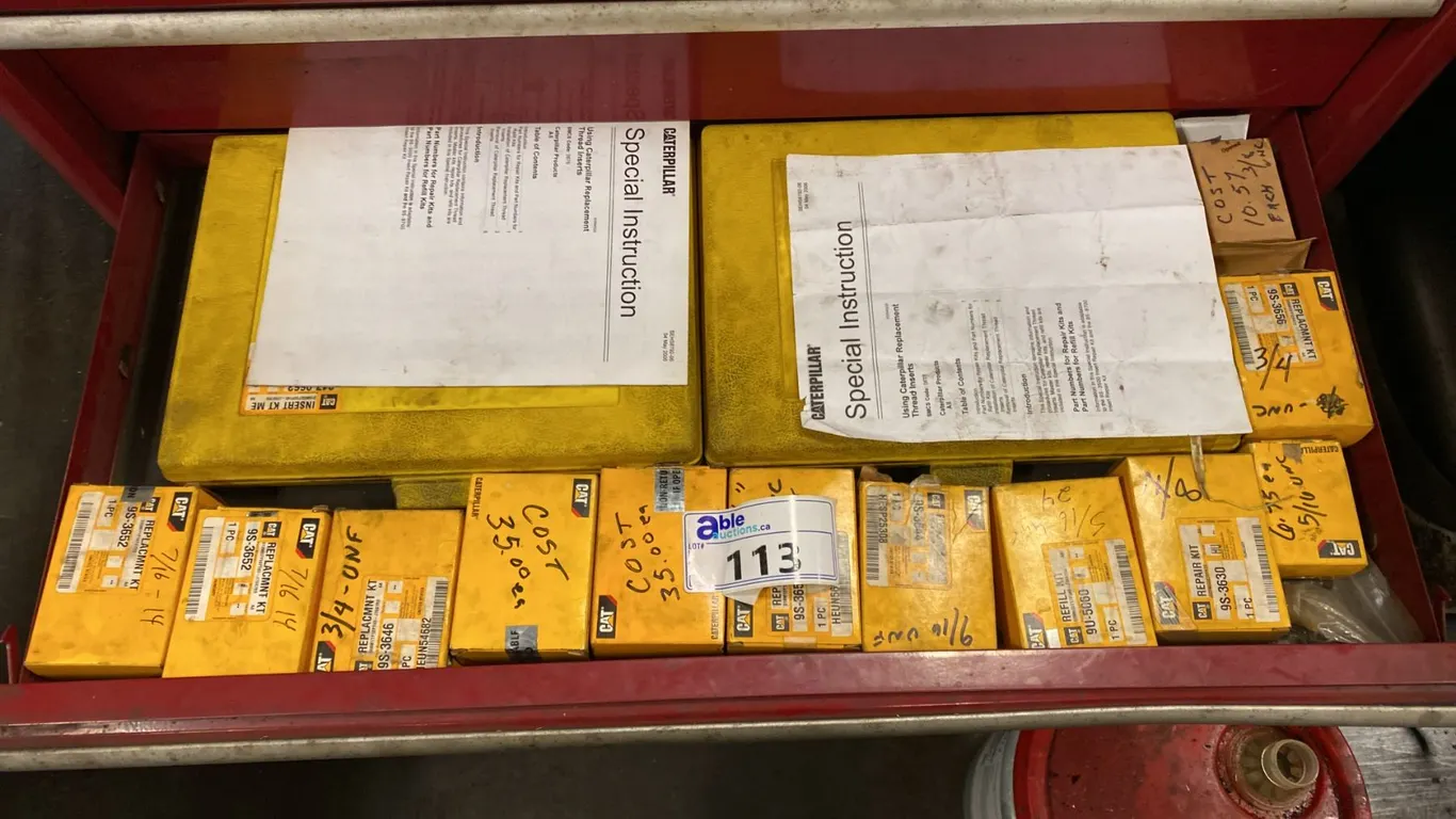 LARGE GROUP OF CAT THREAD INSERTS. VARIOUS SIZES