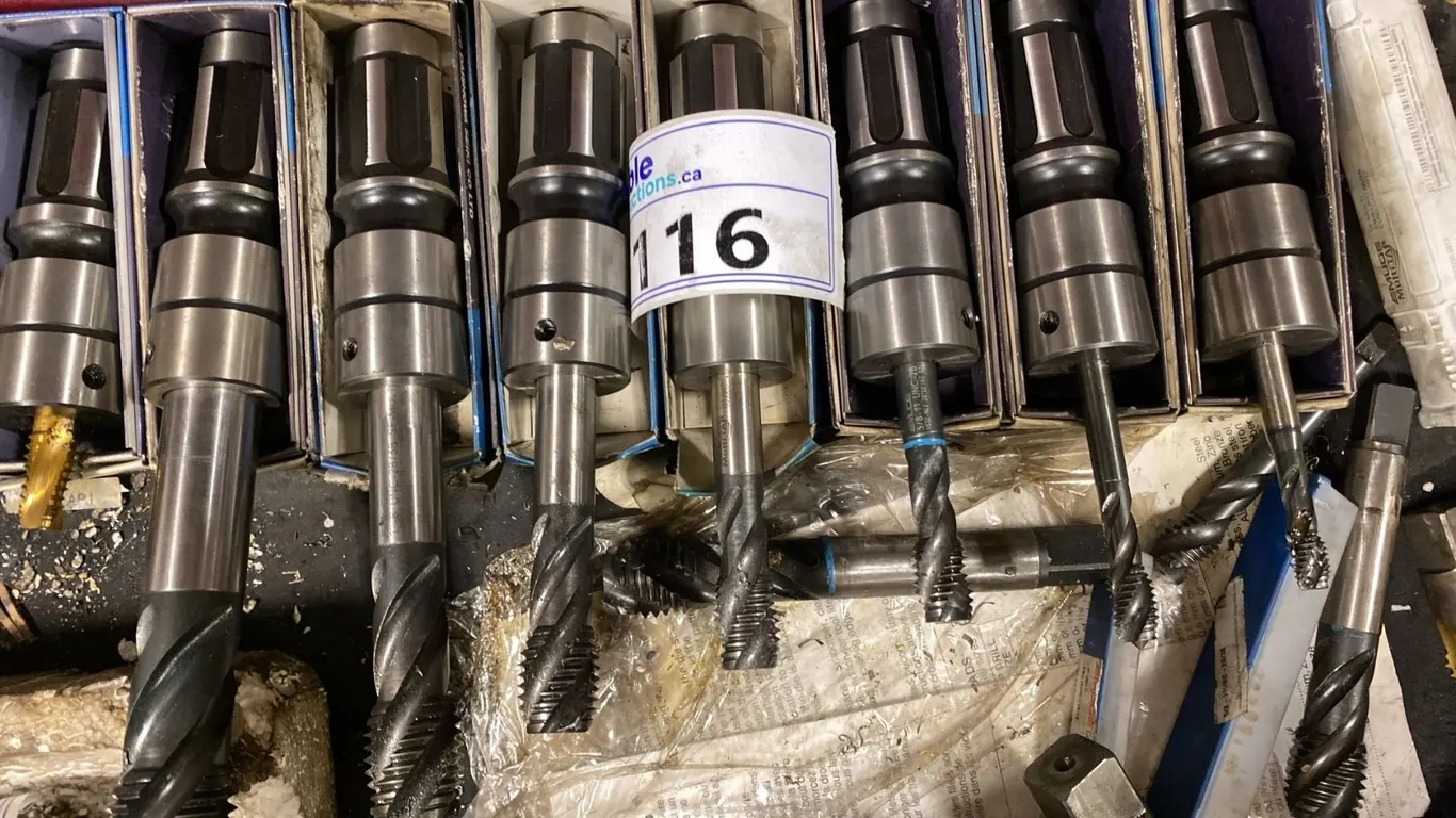 SET OF 7 NC THREAD TAPS FOR QUICK CHANGE CHUCK 3/8"-1 1/4"