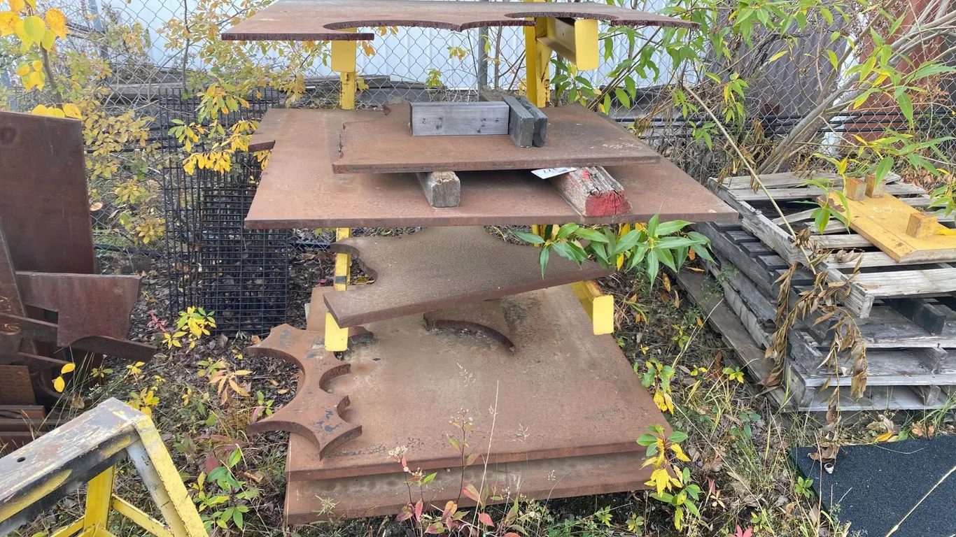 A516-70N BOILER PLATE. APPROX 36 SQ FT. 1 1/2", APPROX 18 SQ FT. 1", 6 SQ FT 5/8",