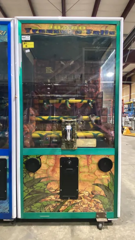 JUMBO TREASURE FALLS COMMERCIAL COIN OPERATED ARCADE TOKEN REDEMPTION MACHINE