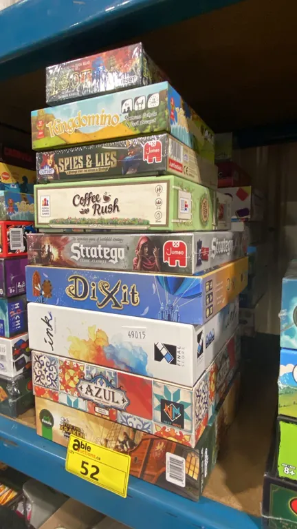 2 STACKS OF ASSORTED BOARD GAMES- SOME UNSEALED