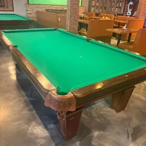 AUTHENTIC DYNAMIC BURLINGTON 8' CONTEMPORARY SLATE POOL TABLE WITH CHAMPION GREEN CARPETING