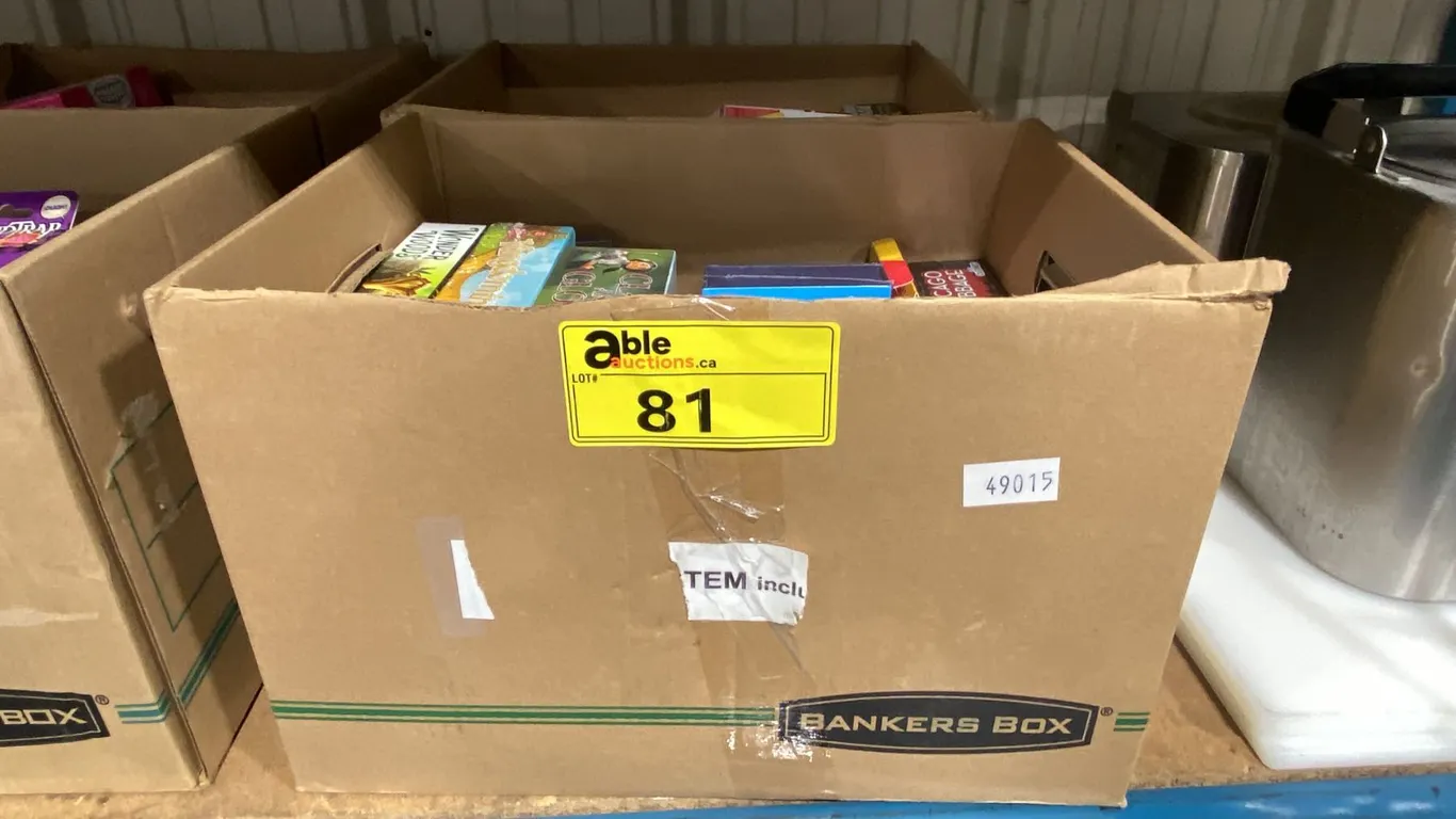 2 BOXES OF ASSORTED CARD GAMES & MINI GAMES *MOST SEALED*