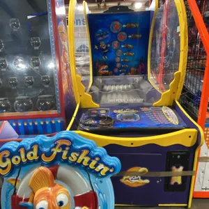 ICE GAMES GOLD FISHING BALL TOSS COMMERCIAL COIN OPERATED ARCADE TICKET REDEMPTION MACHINE