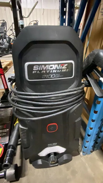 SIMONIZ PLATINUM 2100 PSI ELECTRIC PRESSURE WASHER WITH HOSE & WAND