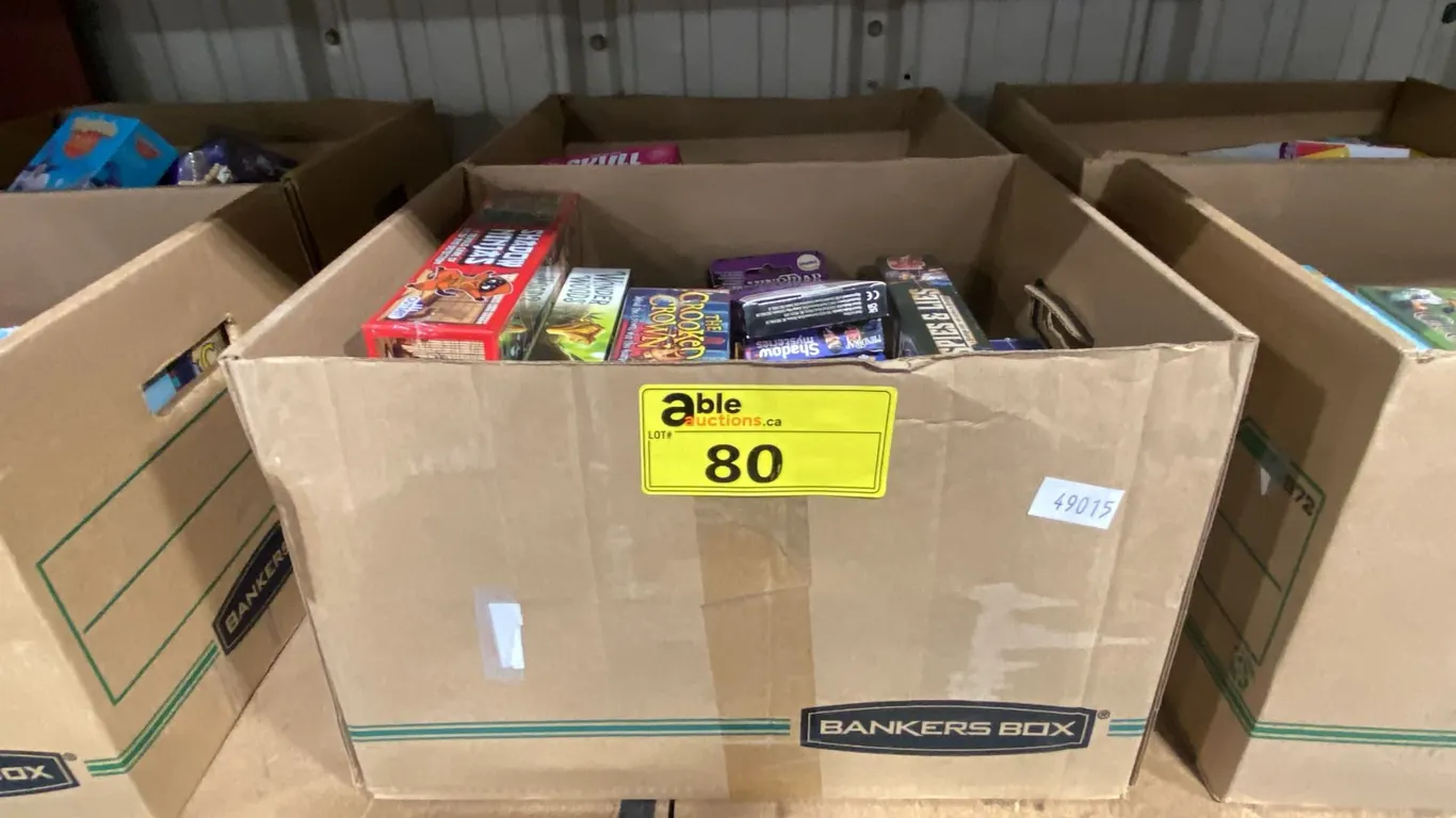 2 BOXES OF ASSORTED CARD GAMES & MINI GAMES *MOST SEALED*