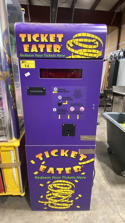 TICKET EATER COMMERCIAL ARCADE COIN OPERATED DIGITAL TICKET EXCHANGE STATION