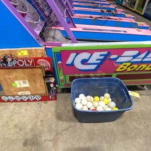 ICE-BALL DIGITAL CONNECTED BONUS DISPLAY, MONOPOLY BACKER GLASS, SMALL BACKER GLASS & BIN OF