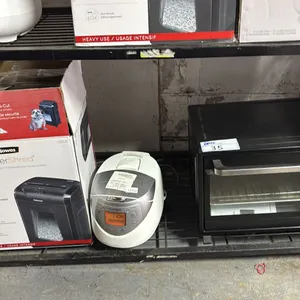 FELLOWES PAPER SHREDDER, CUCKOO RICE COOKER & MAINSTAYS TOASTER OVEN: *WORKING CONDITION UNKNOWN/MAY