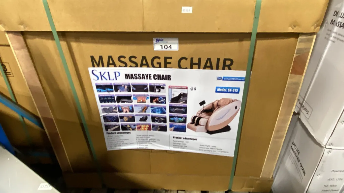 SKLP SK-S13 HIGH-END RECLINING FULL-BODY ZERO GRAVITY MASSAGE CHAIR WITH TOUCHSCREEN CONTROLS,