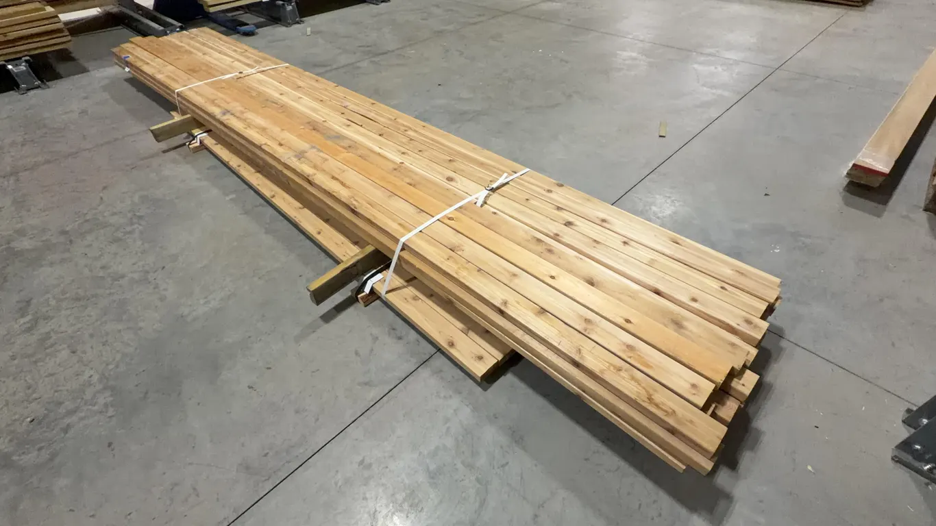 Bundle of Cedar Lumber