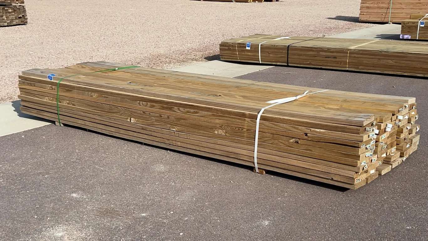 Bundle of Cedar Tone Lumber