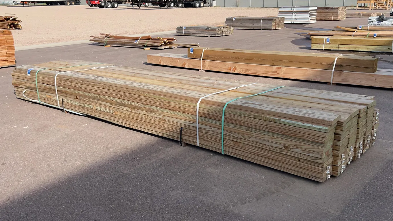Bundle of Cedar Tone Lumber