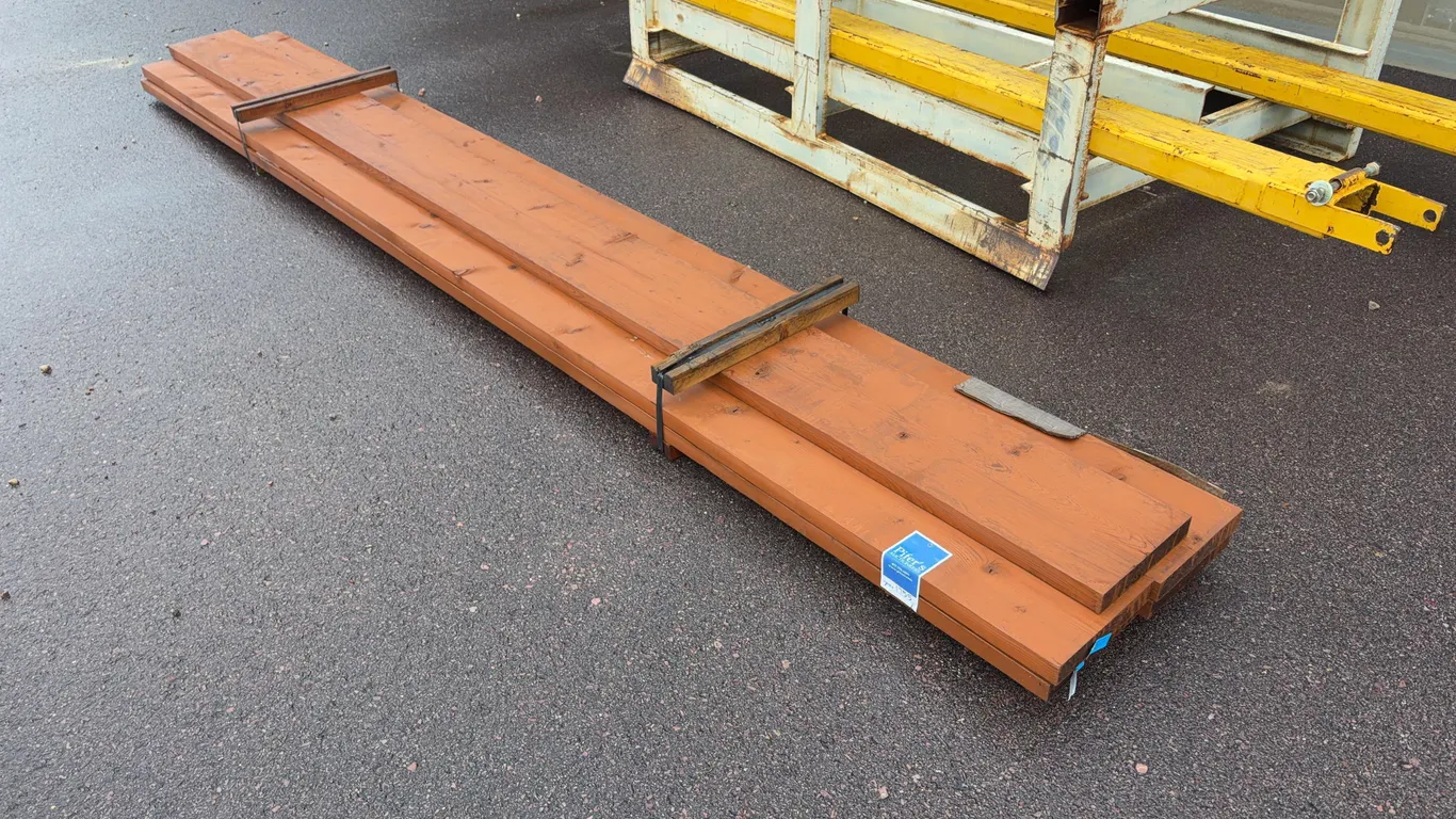 Bundle of Stained Douglas Fir Decking