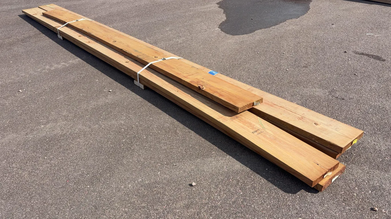 Bundle of Cedar Tone Lumber