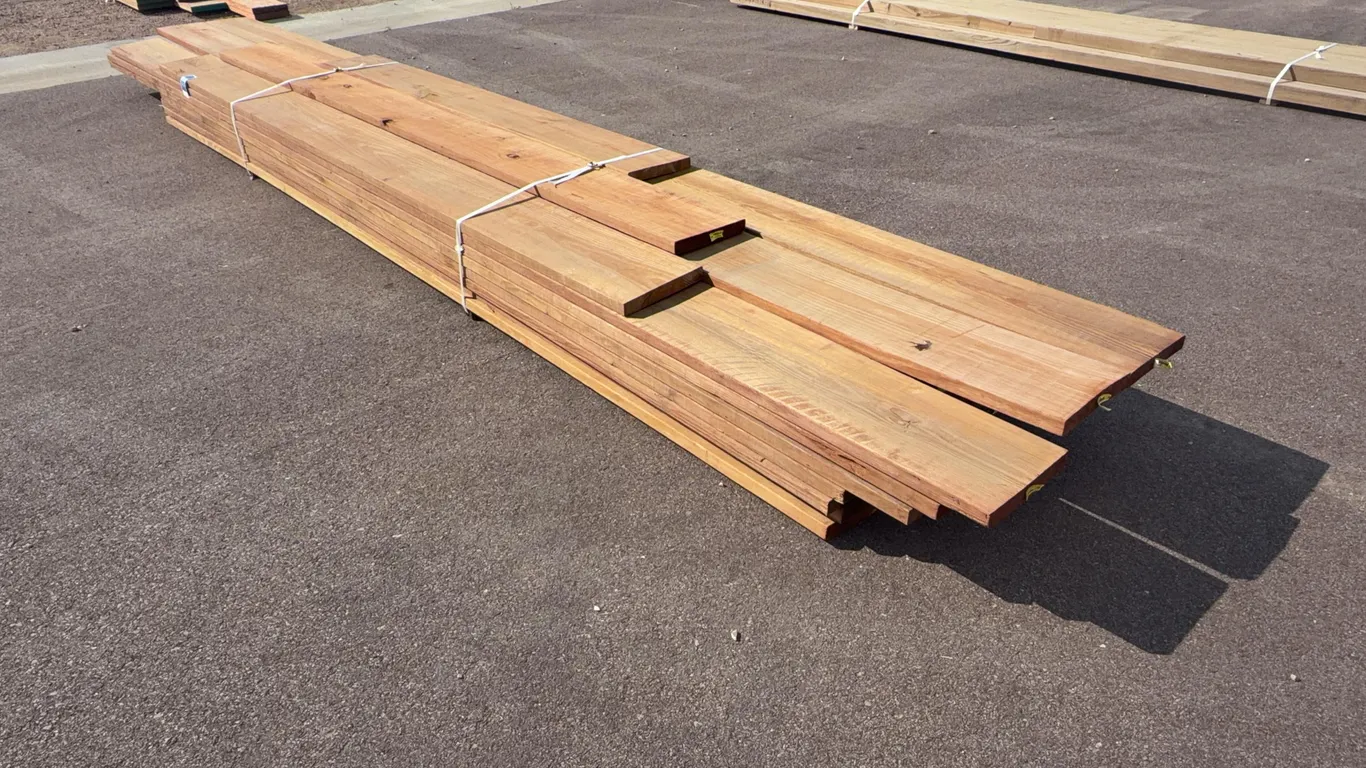 Bundle of Cedar Tone Lumber