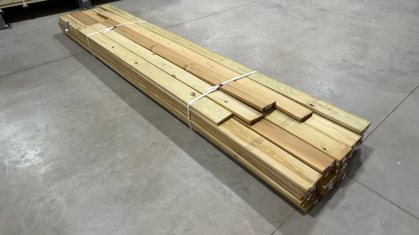 Bundle of Green Treated Decking