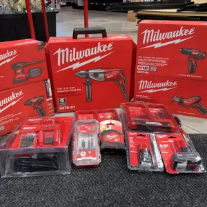 Assortment of Milwaukee Tools and Accessories
