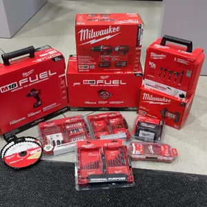 Assortment of Milwaukee Tools and Accessories