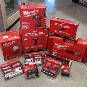 Assortment of Milwaukee Tools and Accessories