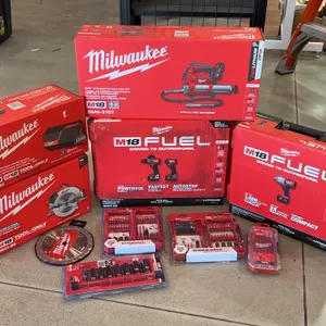 Assortment of Milwaukee Tools and Accessories