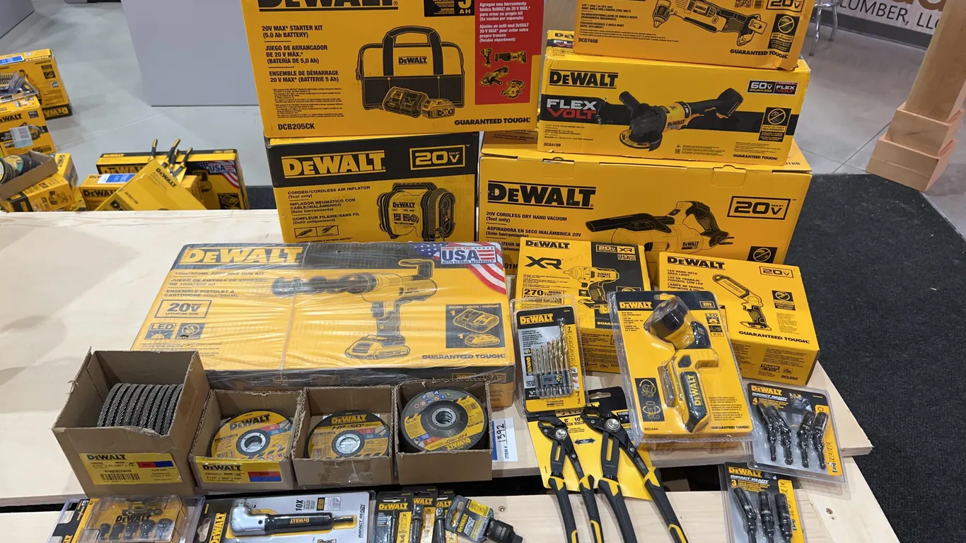 Bundle of DeWalt Tools and Accessories