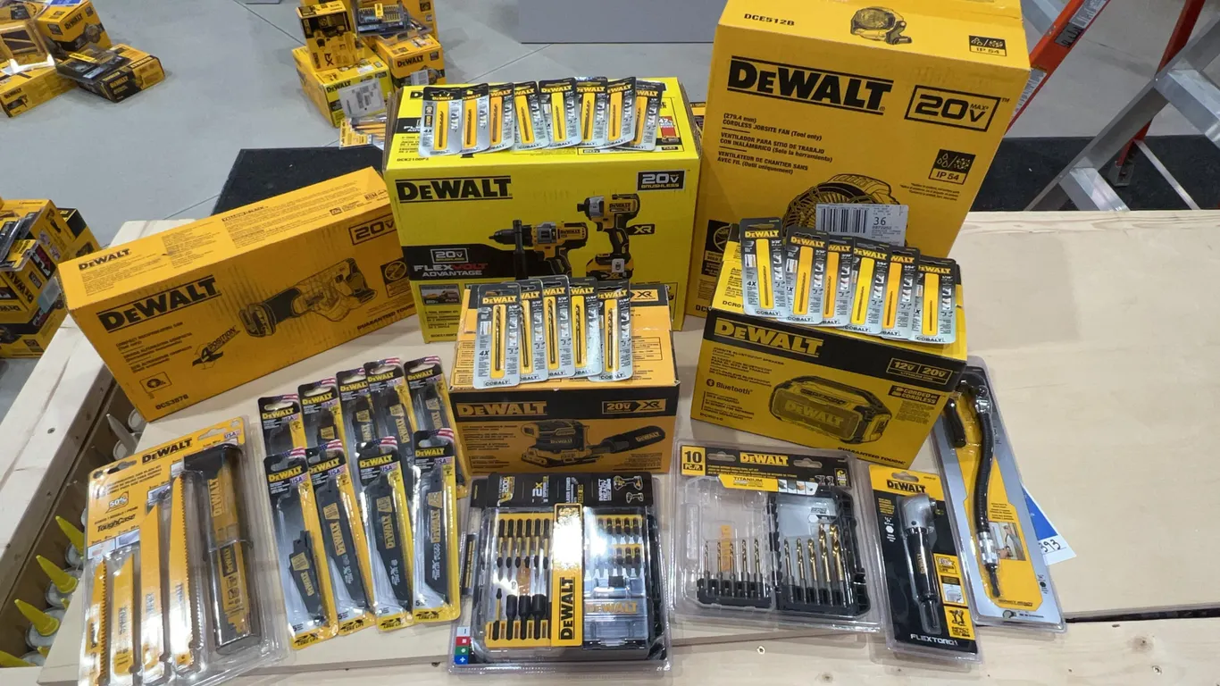 Bundle of DeWalt Tools and Accessories