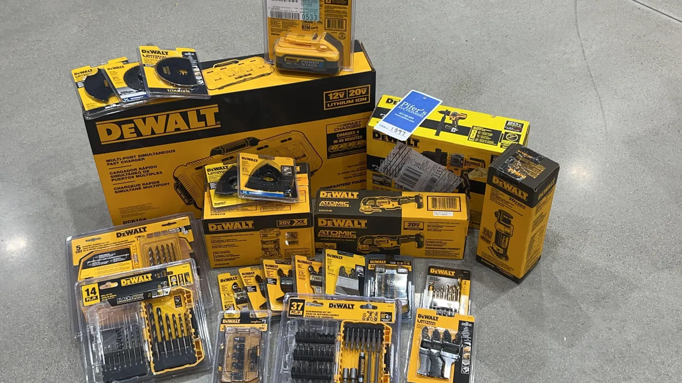 Bundle of DeWalt Tools and Accessories