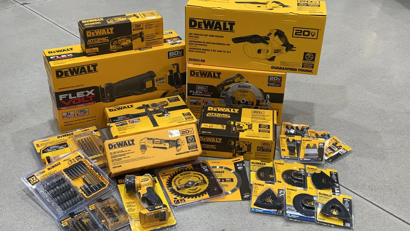 Bundle of DeWalt Tools and Accessories