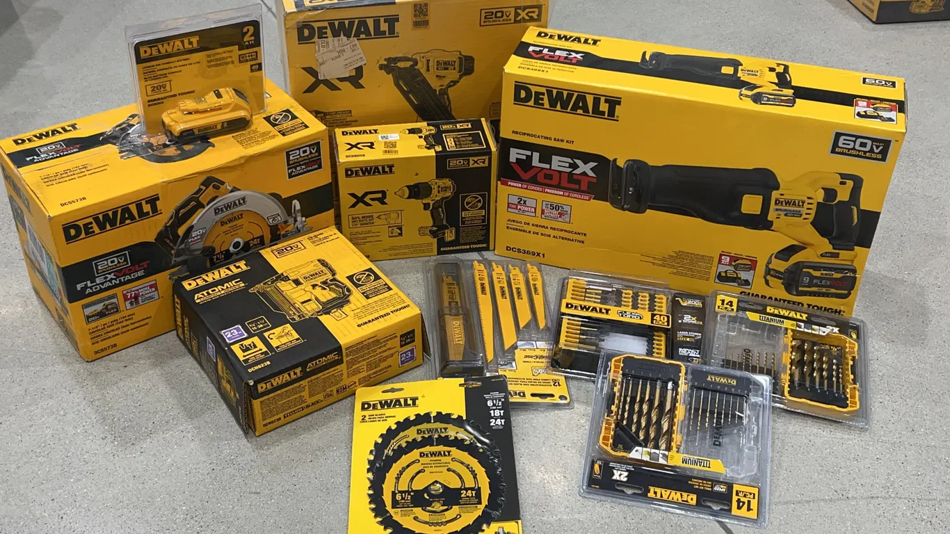 Bundle of DeWalt Tools and Accessories