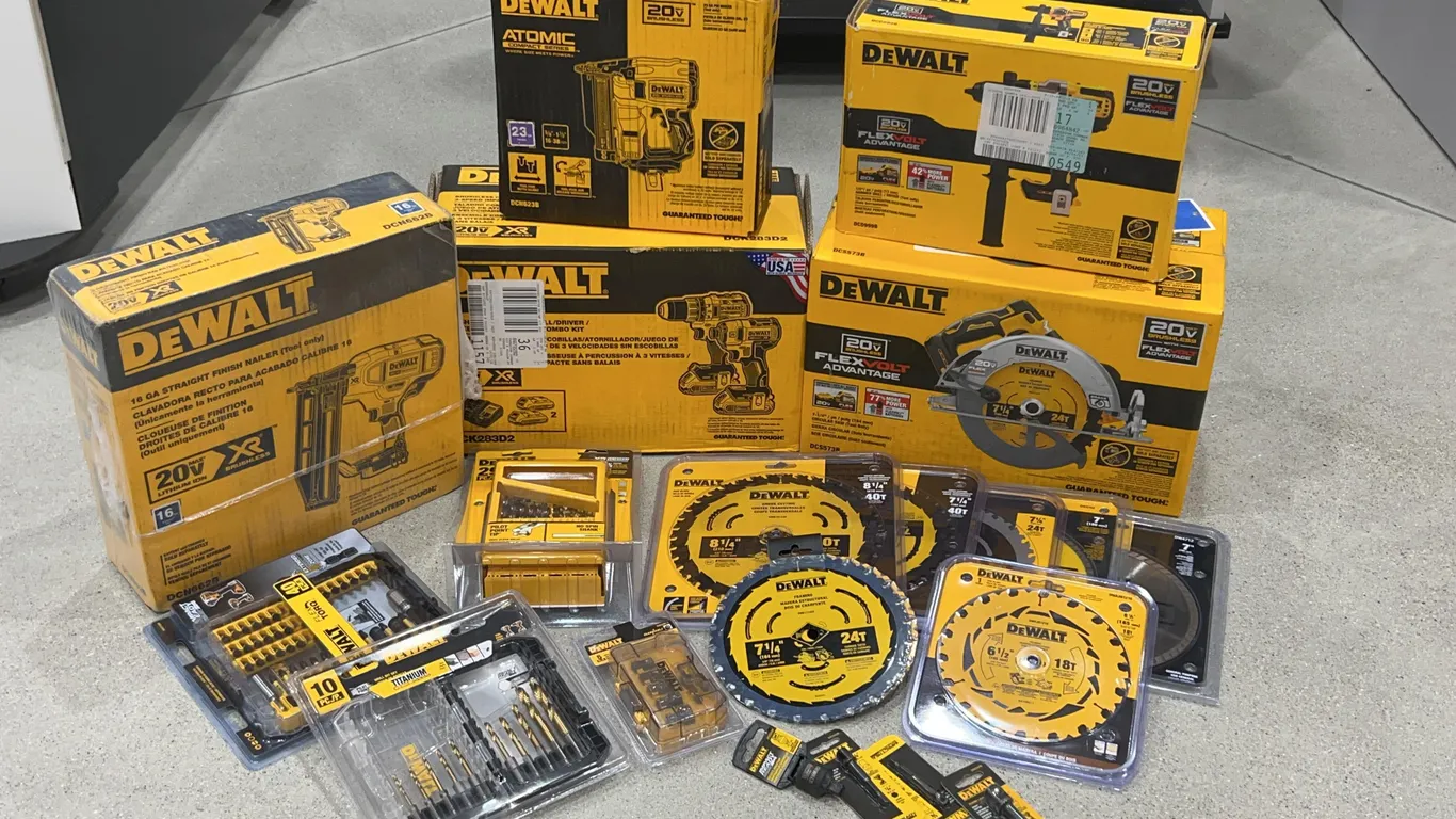 Bundle of DeWalt Tools and Accessories