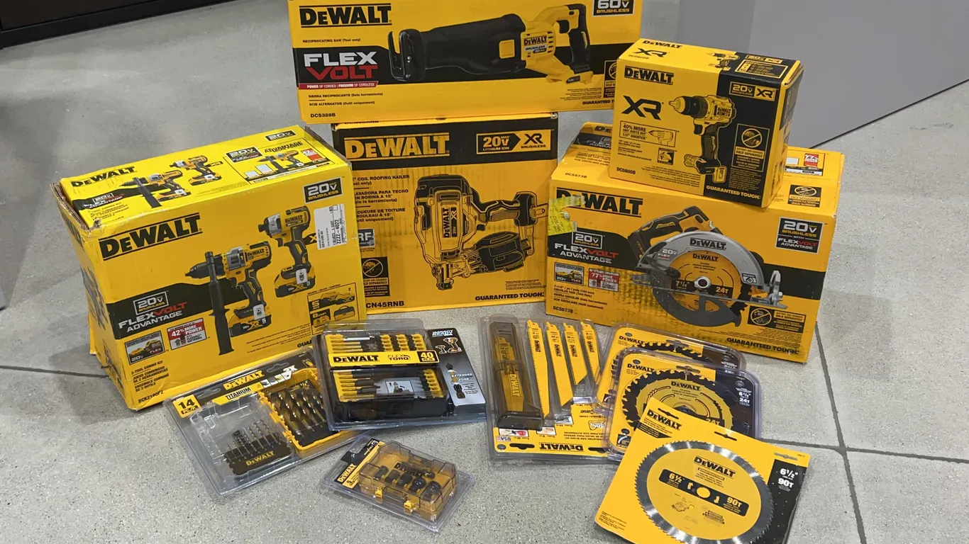 Bundle of DeWalt Tools and Accessories