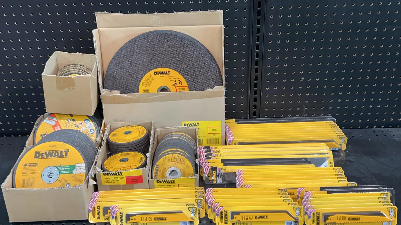 Assortment of DeWalt Cutting Discs and Blades