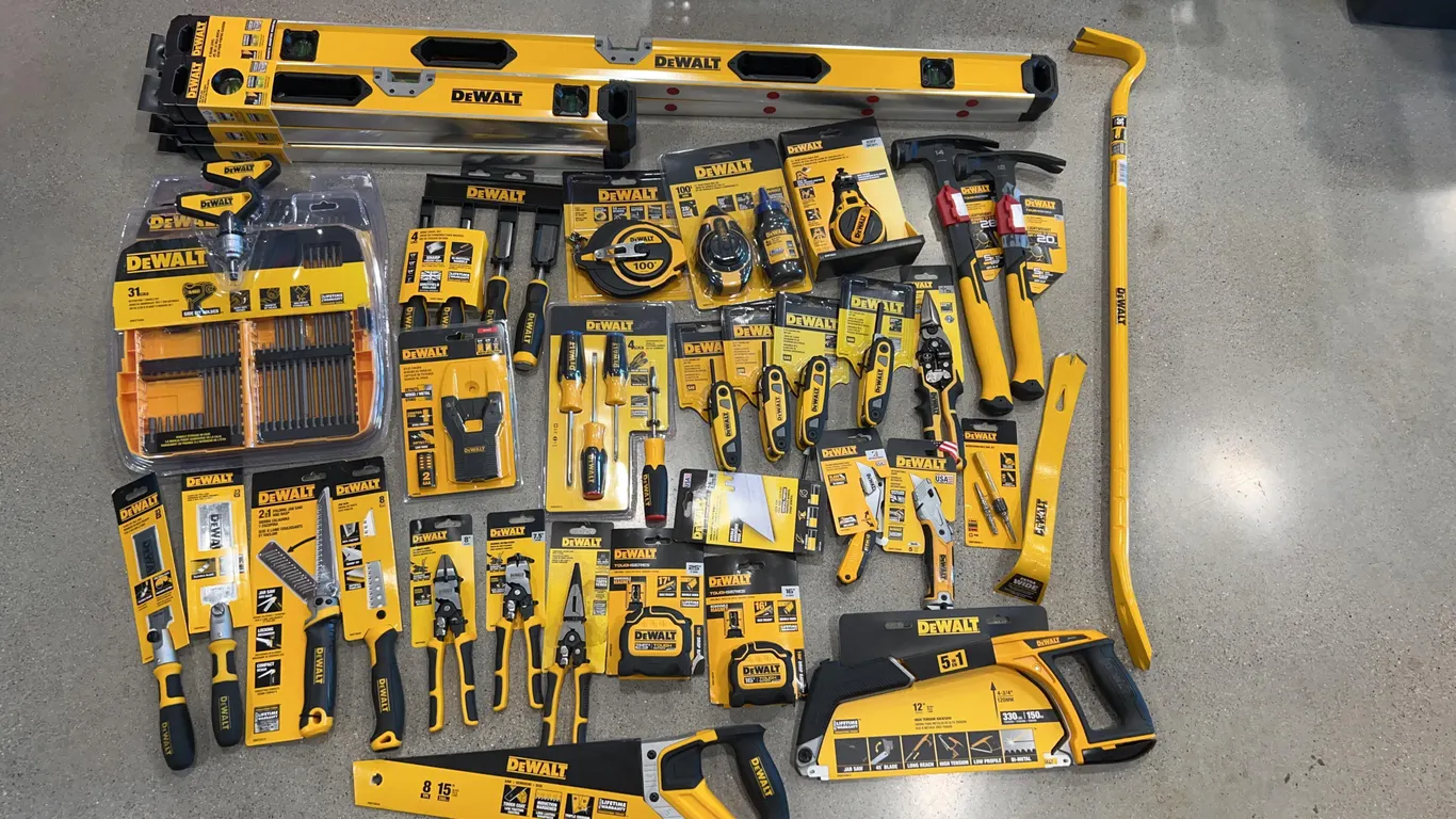 Assortment of DeWalt Tools