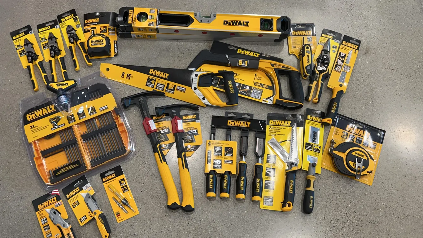Assortment of DeWalt Tools