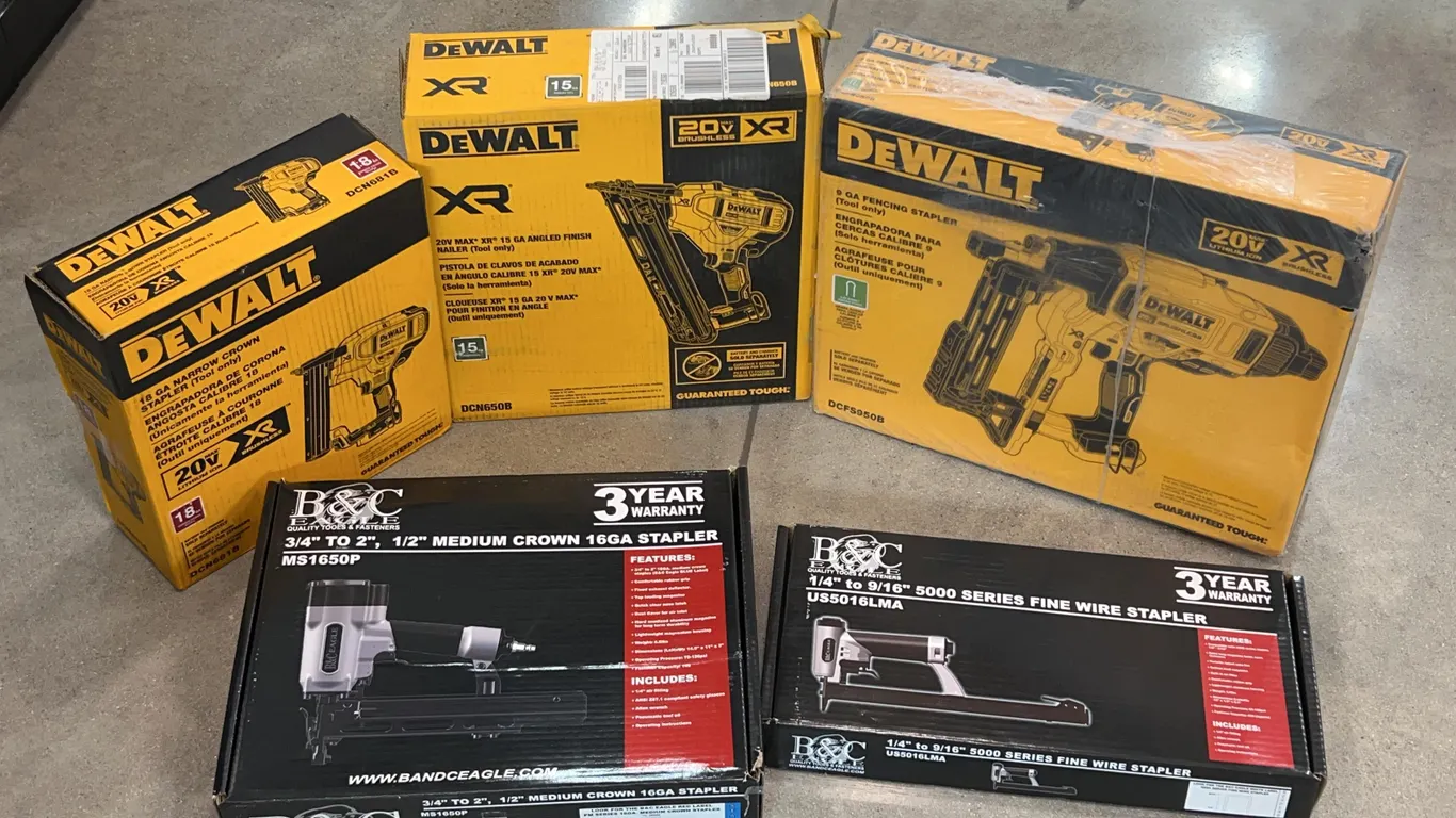 Finish Nailer and Staplers