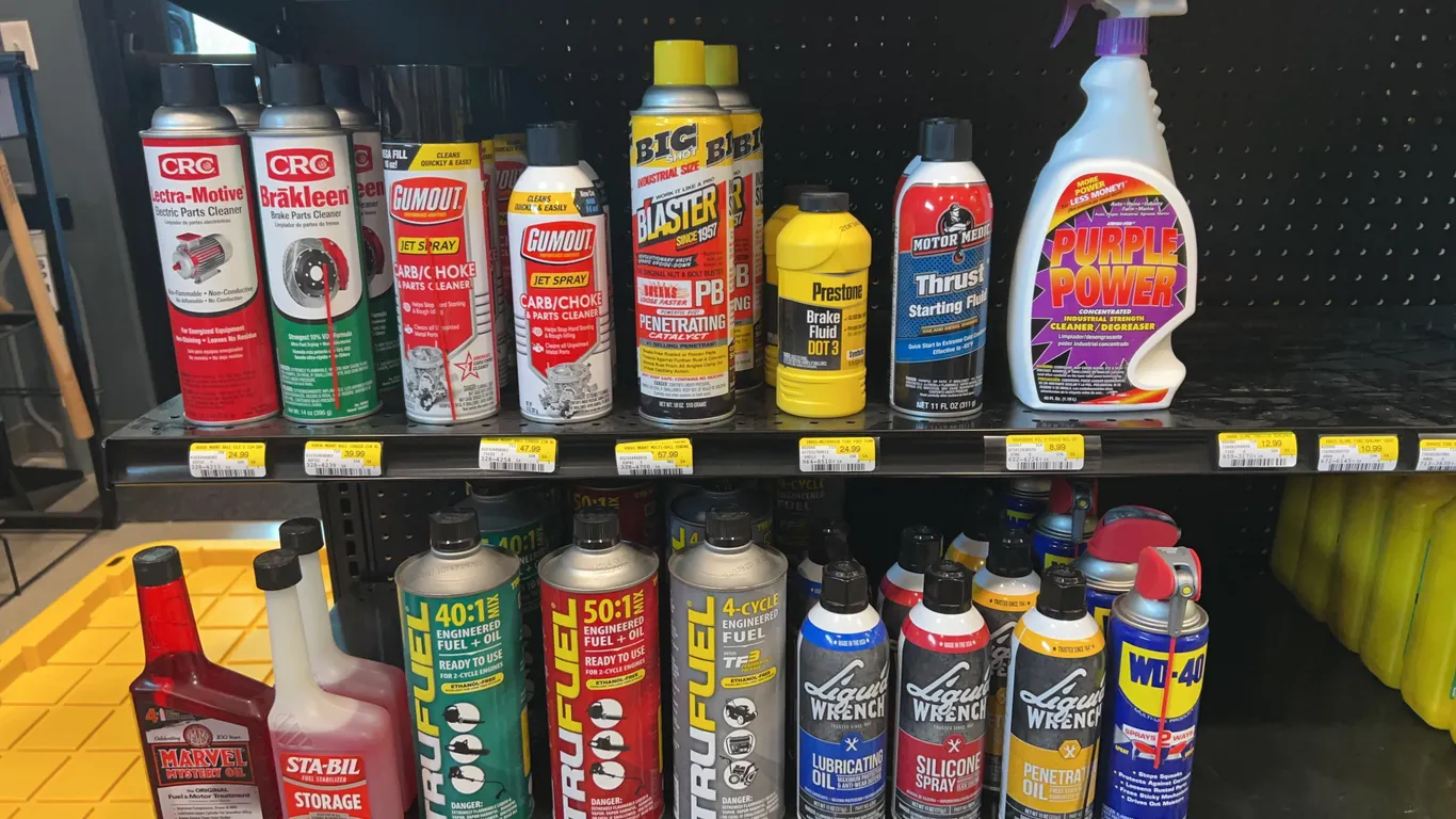 Assortment of Cleaners and Lubricants