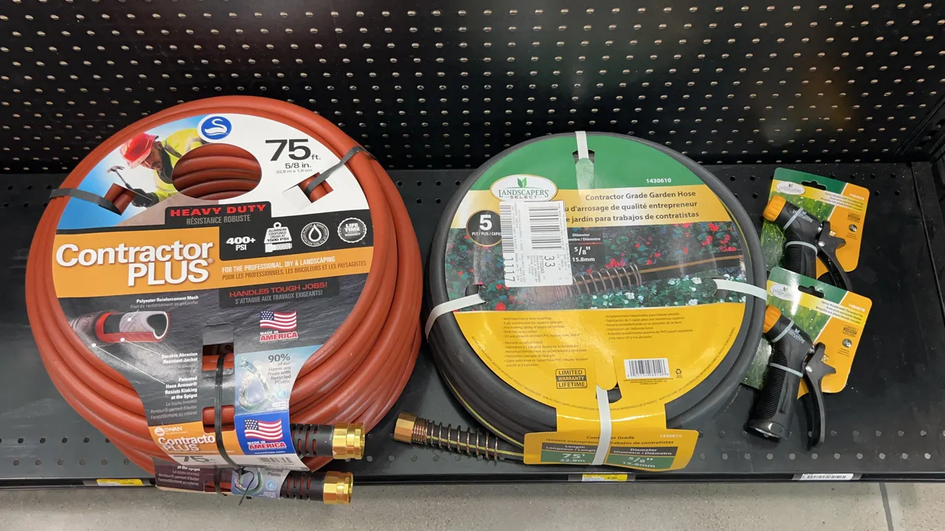 Contractor Grade Water Hose and Nozzles