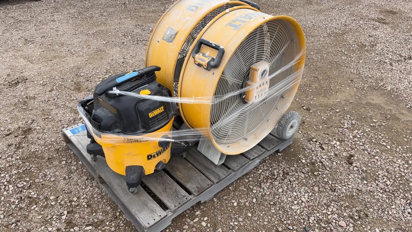 DeWalt Fans and Shop Vac